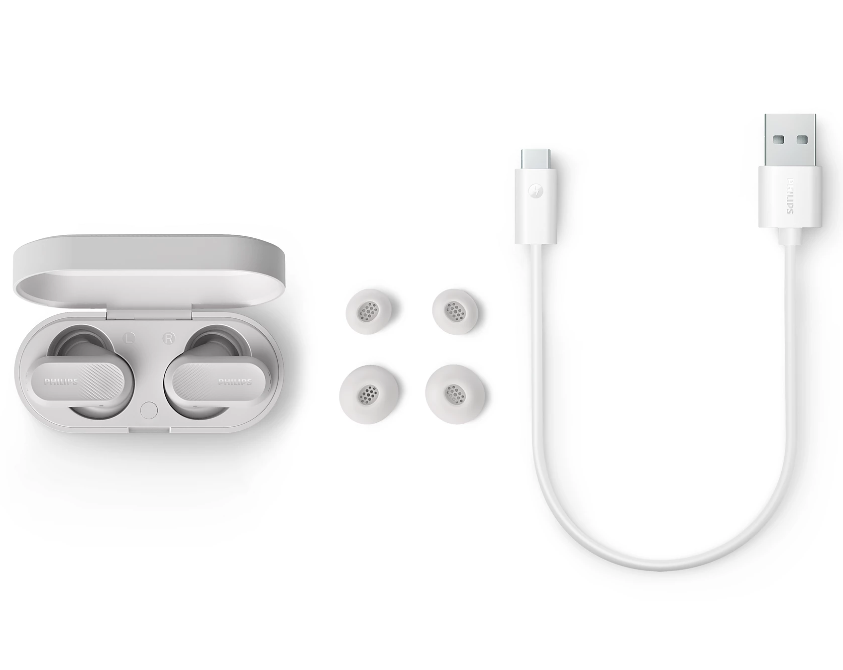 Philips Earphone TWS Hybrid ANC, Series 3000, White