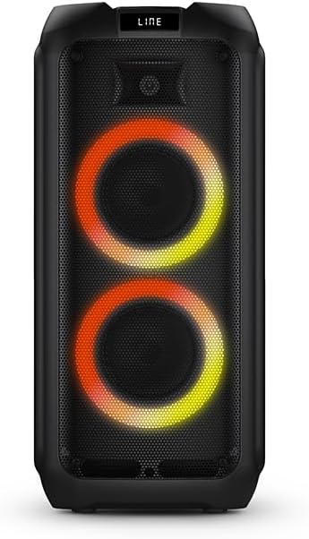 Philips Party Speaker, 10RGB lights (Wired), Series 4000, 80Watts, Black