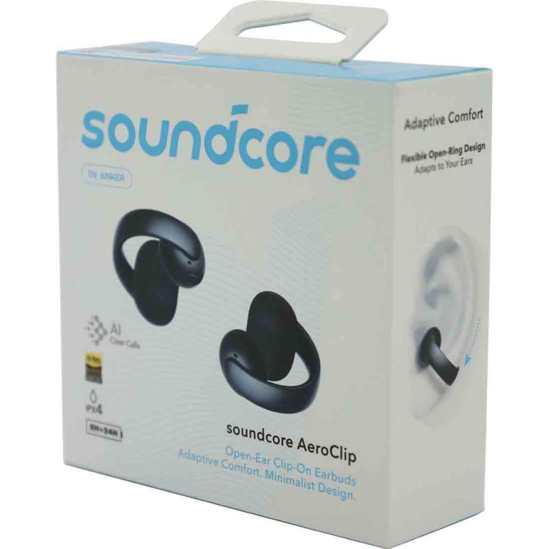 Anker Sound Core Aero Clip, Noise Cancelling, Black