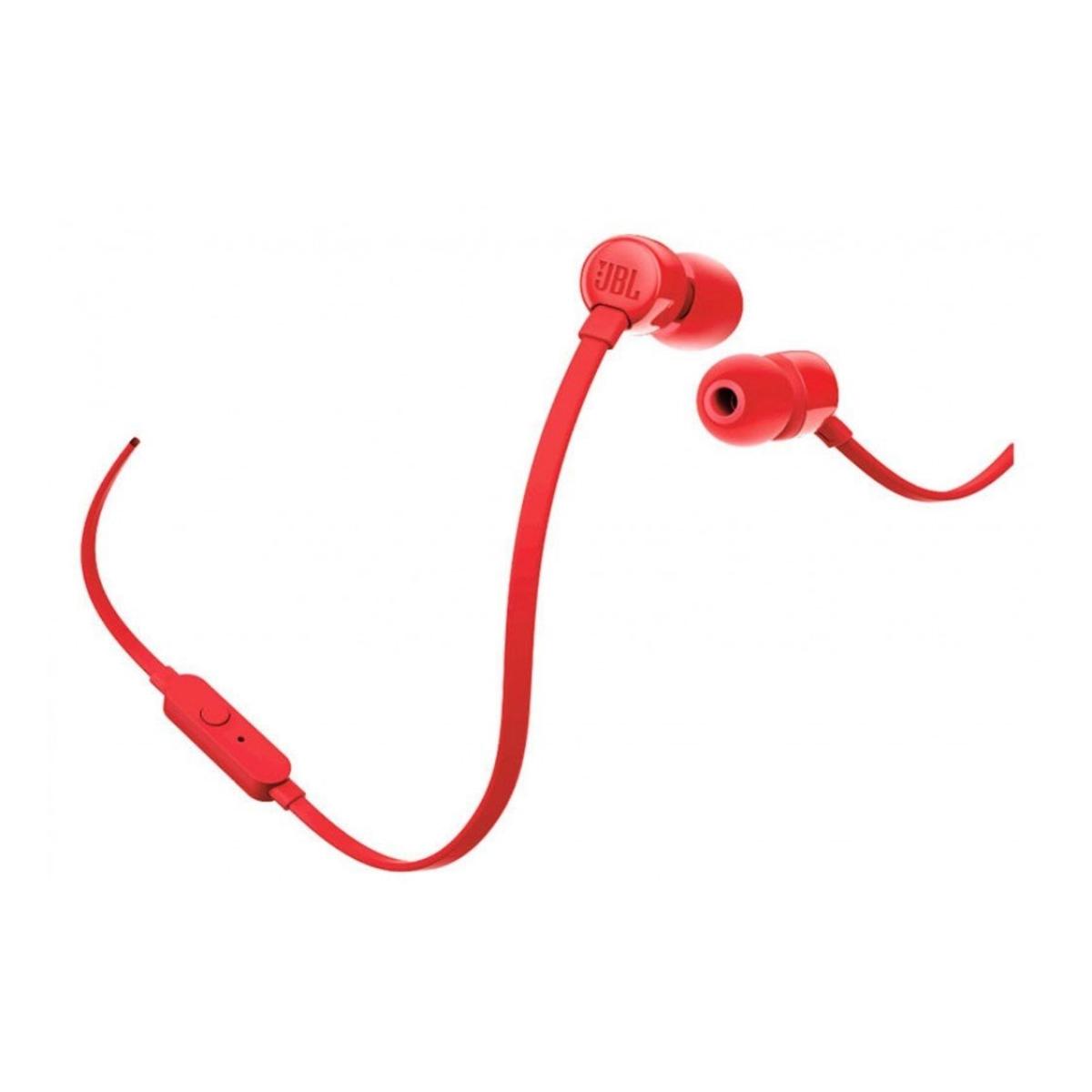 6925281927638/JBL T110 In-Ear Headphones  Red Headphones Headphones / Red / T110 In-Ear Headphones  Red Headphones