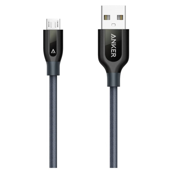 A8132H12/Anker Powerline Micro USB (3ft) Black Cable / Black / Cable from USBA TO MICRO