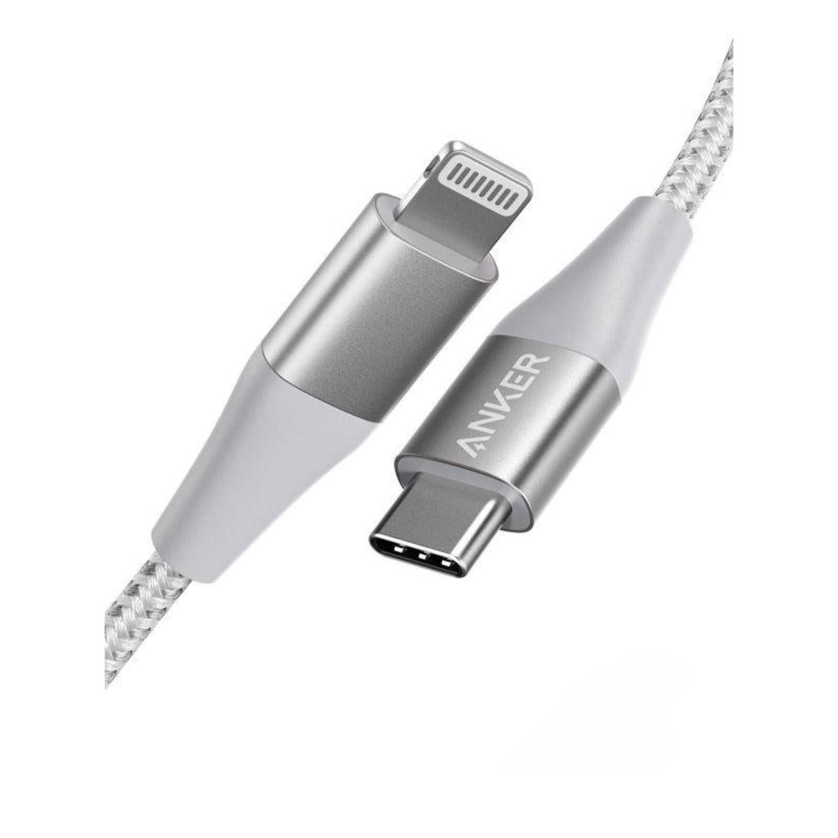 Anker Powerline +Ii Usb-C Cable With Lightning Connector 3Ft - Silver