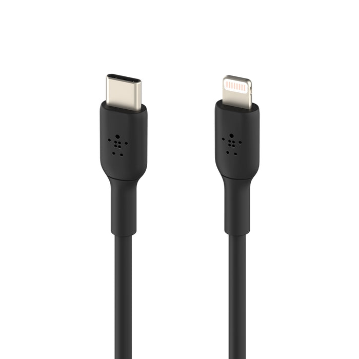 CAA003bt1MBK/Belkin BOOST CHARGE™ Lightning to USB-C Cable, 1M, Black Cable / Black / Lightning to USB-C Cable, 1M