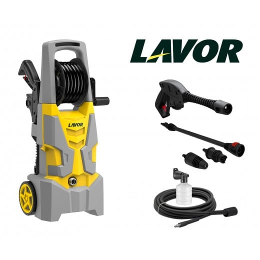 RUN145 / LAVOR HIGH PRESSUER WASHER, 145BAR , YELLOW , THREE PISTONS, ALMINUM PUMP,AUTO STOP SYSTEM PRESSURE WASHER / YELLOW