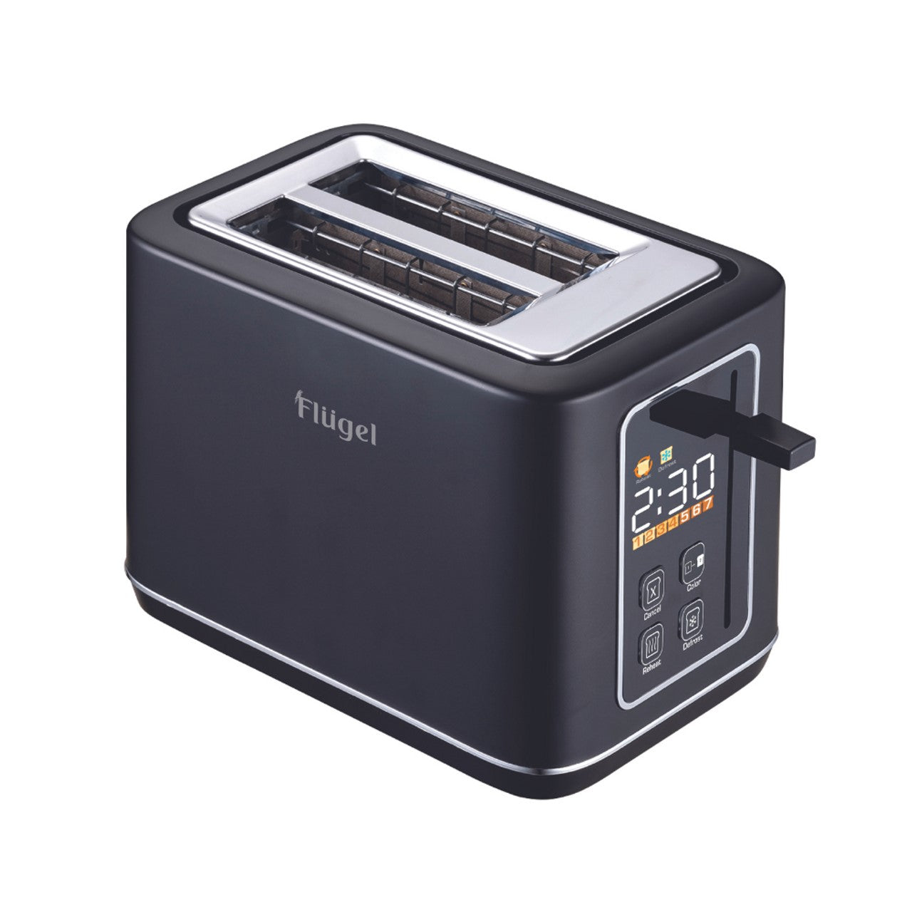 6187 / Arshia flugel Bread Toaster, black, 7 Toast Shade Settings: Customize your toast to your pref