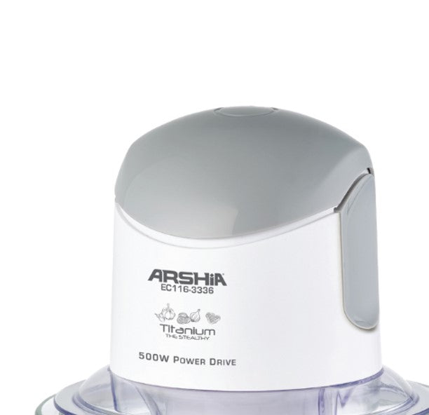 3338 / Arshia Electric Chopper 1.5 L, White, Designed for convenience and efficiency, its powerful m