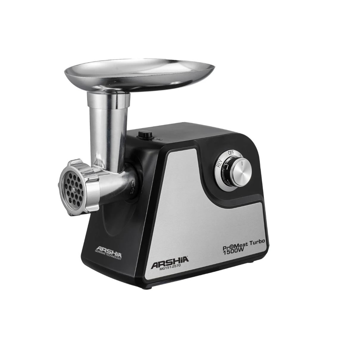 2570/Arshia  MEAT GRINDER 1500WATT BLACK 1500 WATTS / BLACK