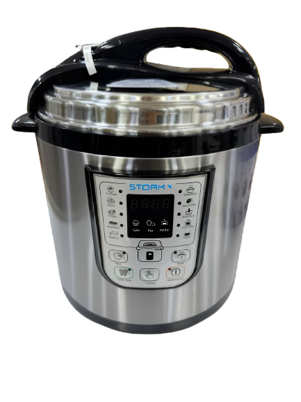 Stork Digital Pressure Cooker, 6Lit, Stainless Steel, 1000Watts