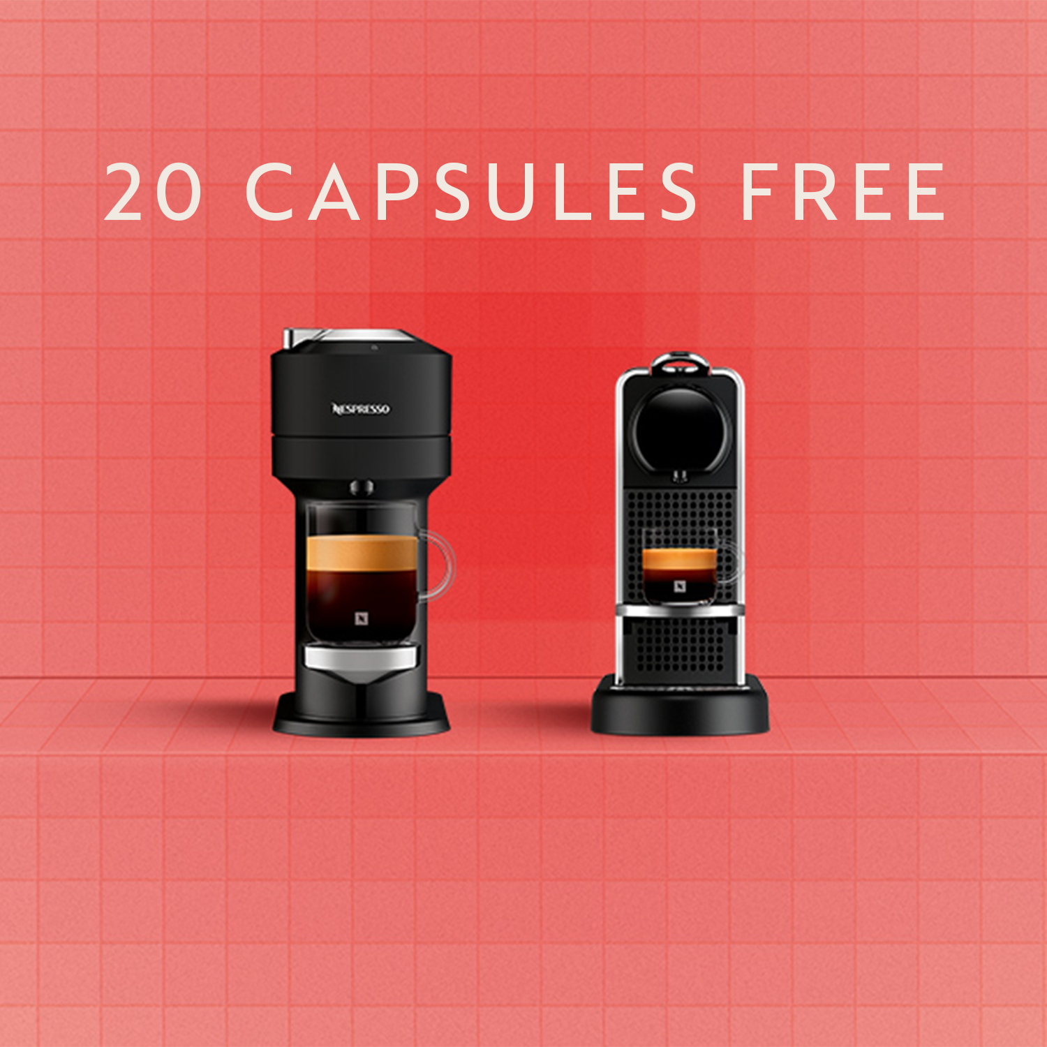 Nespresso Coffee Maker Machine, Essenza Mini D30, No Milk, Red