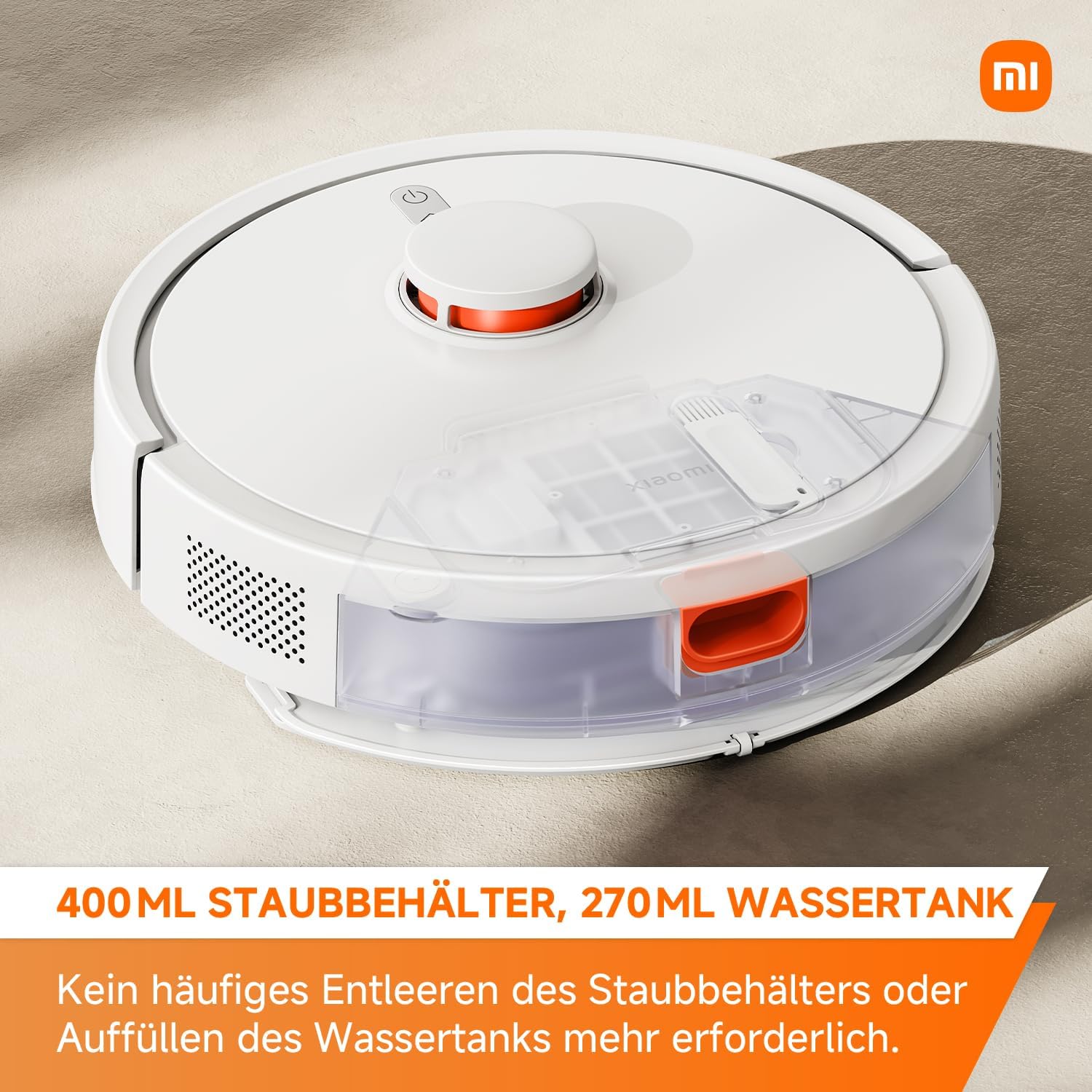 Xiaomi Robot Vacuum S20 White, 2000 Watts, 3 Functions, 6000 Pa