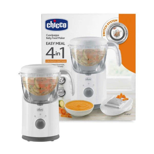 8058664052219/STEAM COOKER EASY MEAL, chicco White