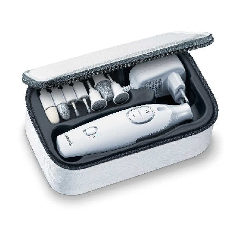 MP 42 / Beurer Manicure / pedicure set White, 7 in 1,It works on 15 levels, removes calluses from fe