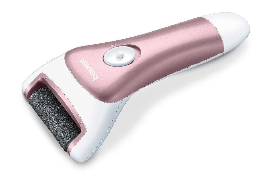 MP 55 / Beurer Portable pedicure device pink, Two rollers, smooth and rough, It works to remove hard