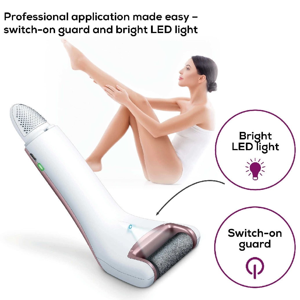 Beurer Portable Pedicure Device, Two Rollers, Pink Beurer Portable Pedicure Device, Two Rollers, Pink