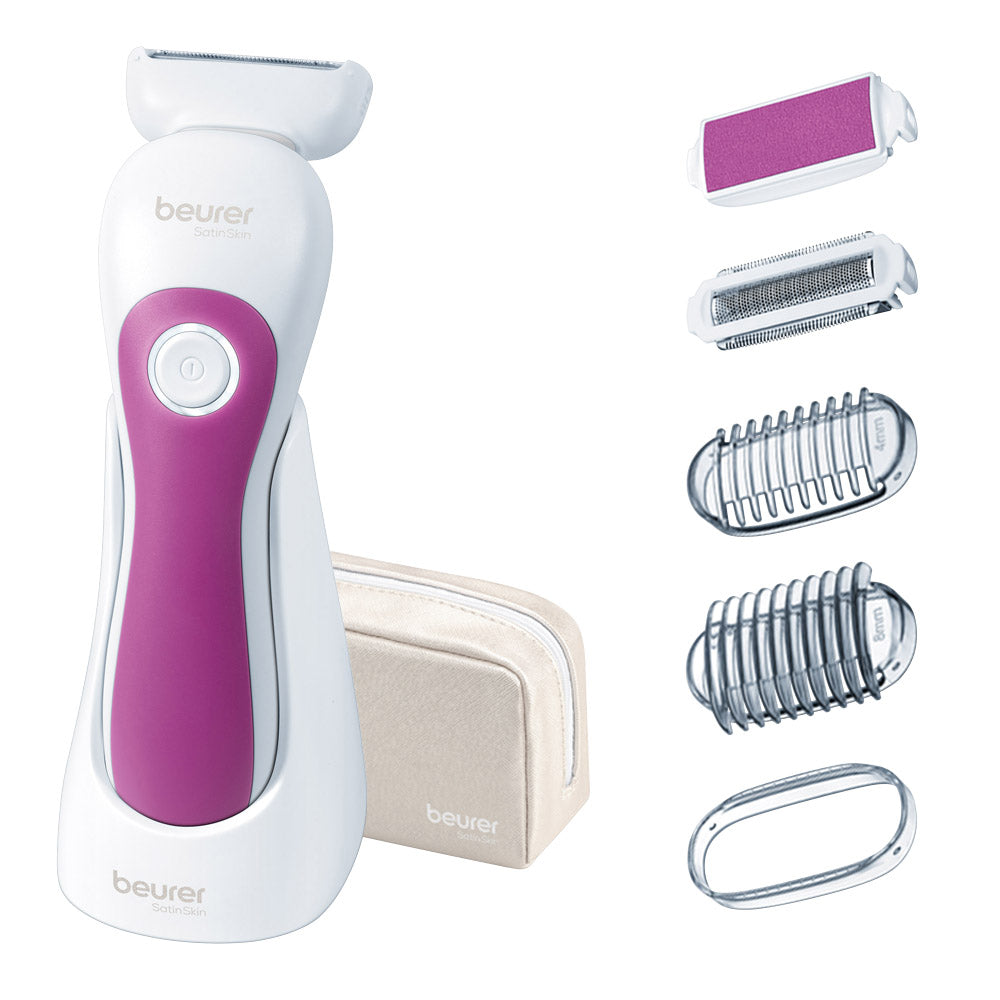 HL 36 / Beurer Shaver White, Two appendices, Flexible head adapts to curves, wet and dry. Hypoallerg SHAVER / WET&DRY