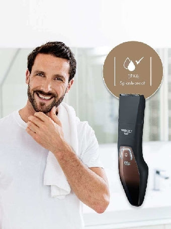 HR 4000 / Beurer Beard Styler black, Rawasi stainless steel, titanium coated, LED screen with batter