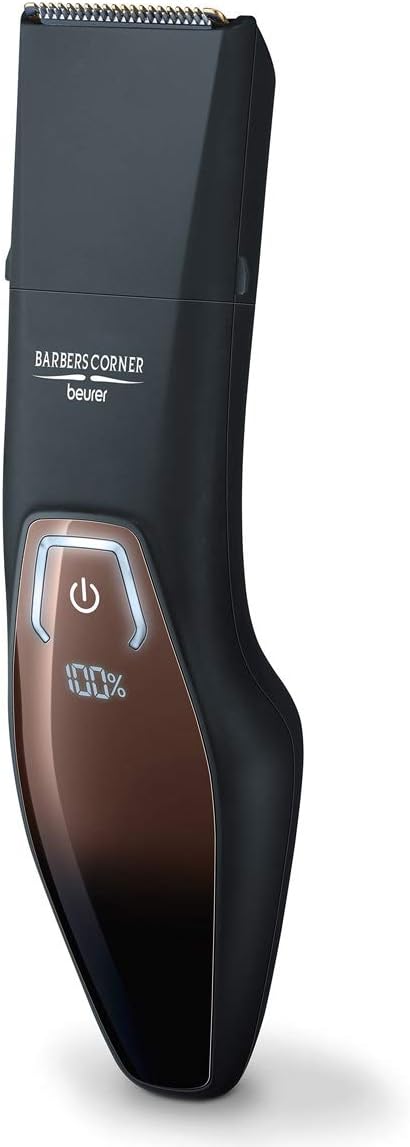 HR 4000 / Beurer Beard Styler black, Rawasi stainless steel, titanium coated, LED screen with batter