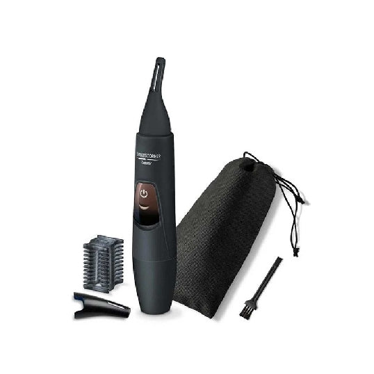 HR 2000 / Beurer Precision trimmer black, Two appendices, Nose and ear hair removal, blades made of