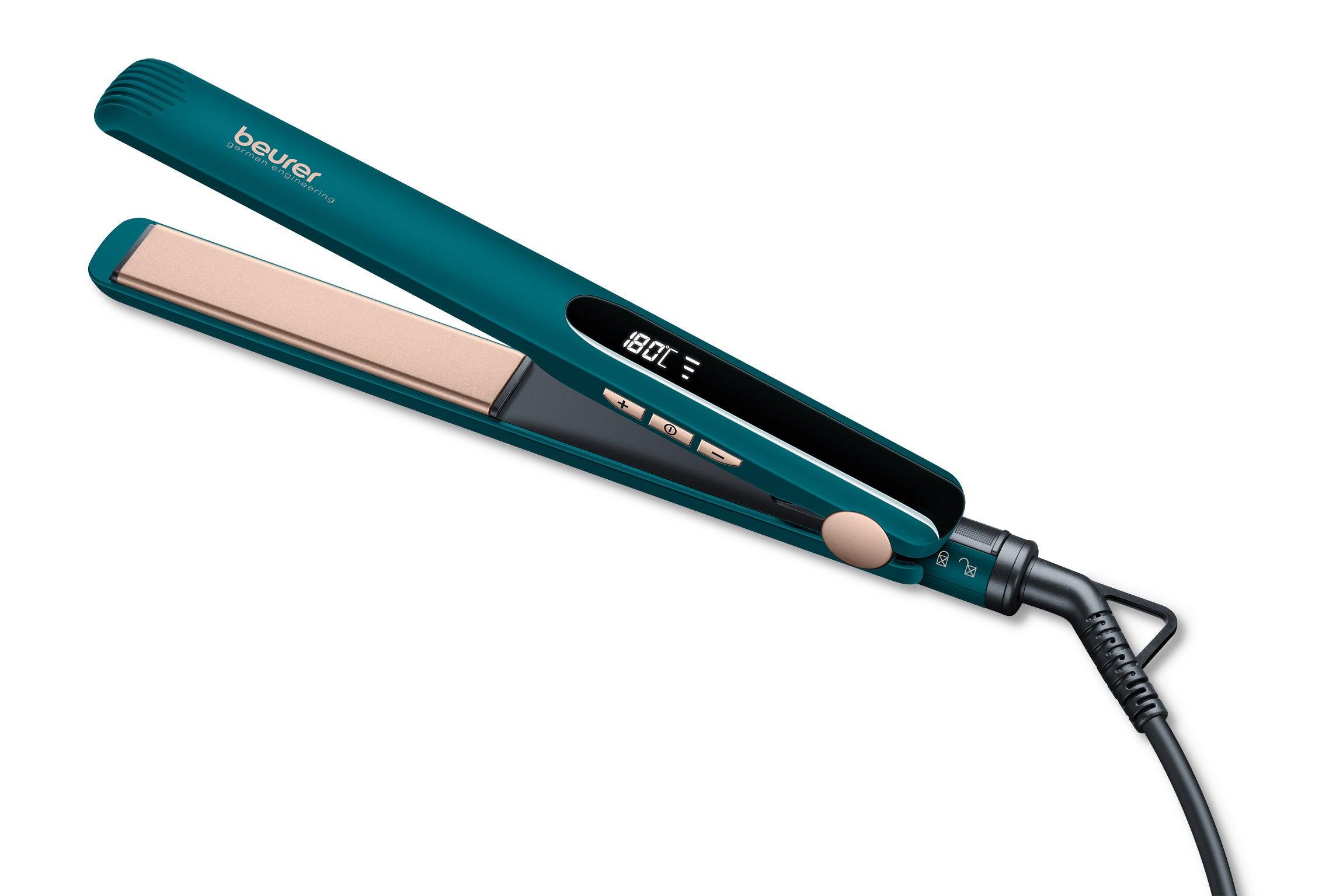 Beurer Hair Straightener Green 120-220 Watt Ceramic Coating With Keratin Fast Hea