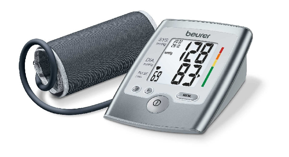 Beurer Upper Arm Blood Pressure SilverA Blood Pressure Measurement That Displays Pulse Or S