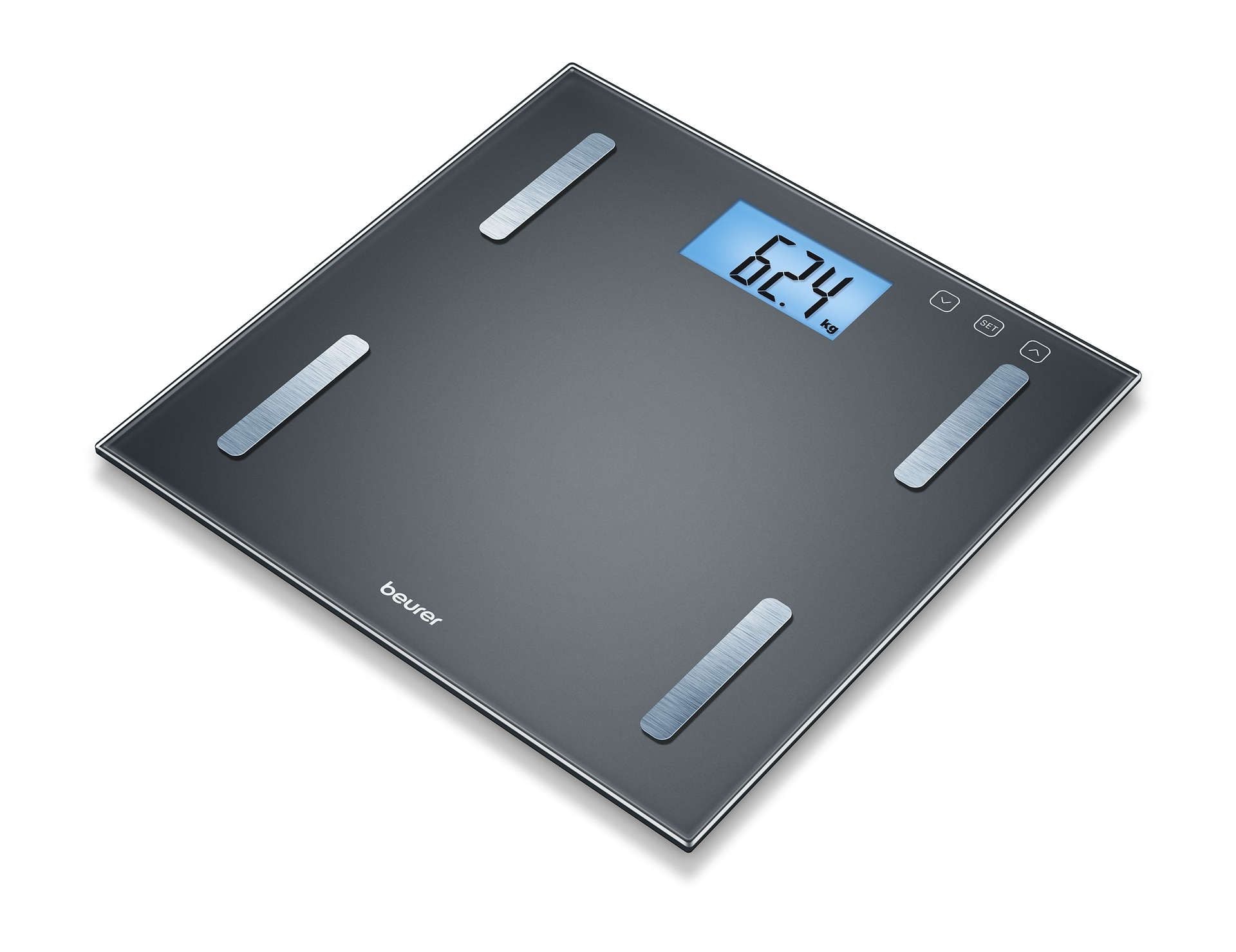 BF 180 / Beurer Diagonstic Bathroom Scale black, Body weight, fat, water, muscle percentage, bone ma