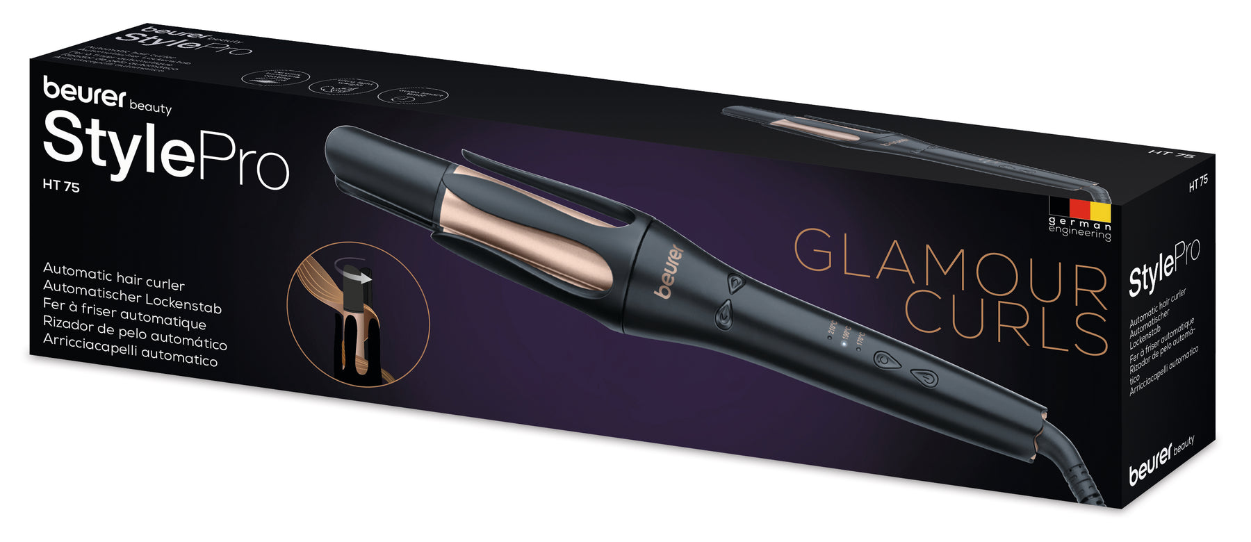 Beurer Automatic Hair Curler Black Beurer Automatic Hair Curler Black