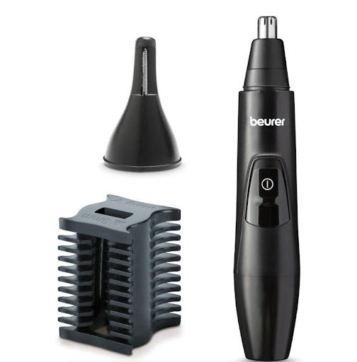 MN2X / Beurer Precision trimmer black, Incl. 3 attachments for trimming and shaping eyebrows, nose a