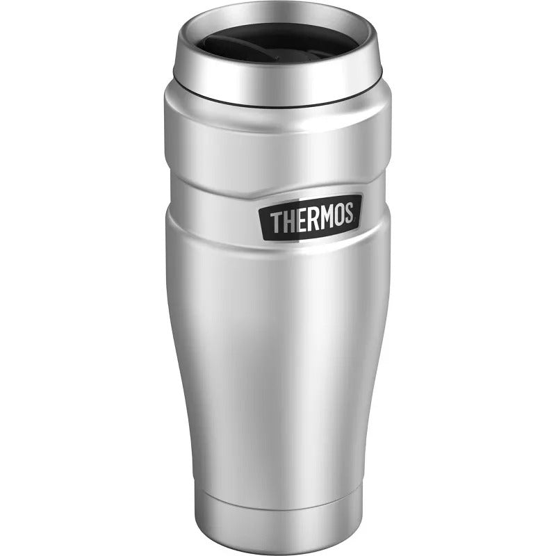 Thermos Vacuum Insulated Travel, 470Ml, Matte Steel