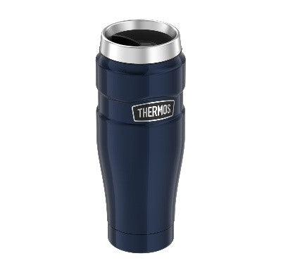 كوب سفر معزول من THERMOS Stainless King، أزرق داكن، 470 مل