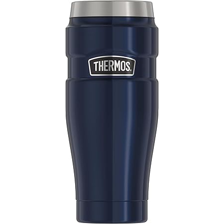 THERMOS Stainless King vacuum insulated travel tumbler, Midnight Blue, 470 Ml