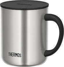 THERMOS JDC-351ESP, Stainless Steel Vacuum Desktop Mug 350 Ml, Black