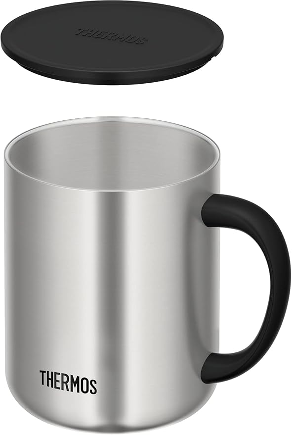 THERMOS JDC-351ESP, Stainless Steel Vacuum Desktop Mug 350 Ml, Black