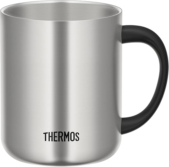 THERMOS JDC-351ESP, Stainless Steel Vacuum Desktop Mug 350 Ml, Black