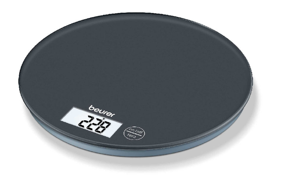 Beurer Kitchen Scale Glass An Elegant Round Glass Kitchen Scale Weighing Up To 5 K