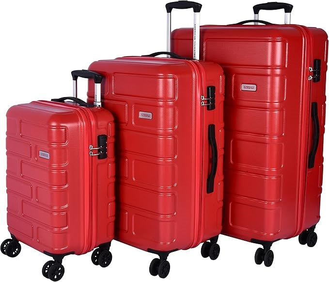 GE3 (*) 80 008 S / American tourist LUGGAGE hard GE3 (*) 80 008 AT BRICKLANE 3P SET S 10kg, red