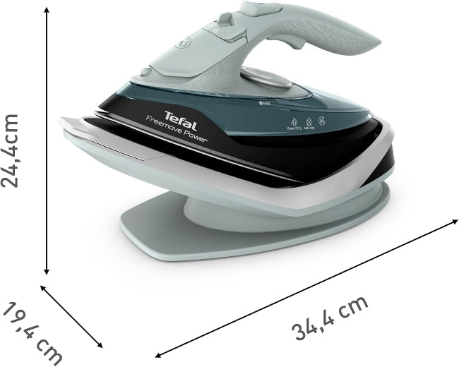 Tefal Free Move Cordless Steam Iron, Continuous Steam, 250Ml, 2600Watts, White