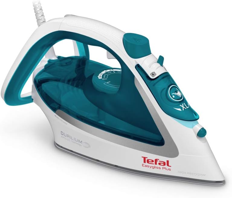 مكواة بخار Tefal Easy Gliss، بقوة 2500 واط، وزن بخار 195 جم، باللون الأزرق