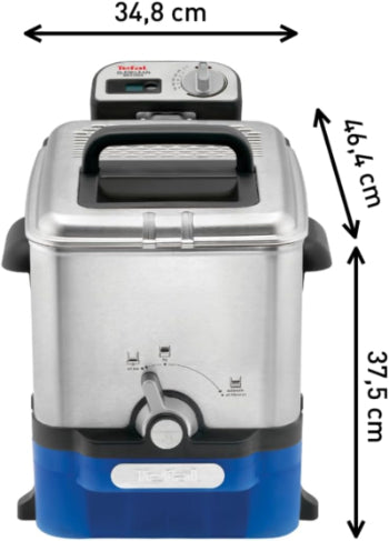 Tefal Deep Fryer Oleo Clean Pro, 3.5 Litre Oil Capacity, Stainless Steel Tefal Deep Fryer Oleo Clean Pro, 3.5 Litre Oil Capacity, Stainless Steel