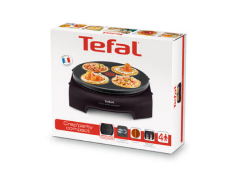 Tefal Crepe Machine, 1000Watts, Black