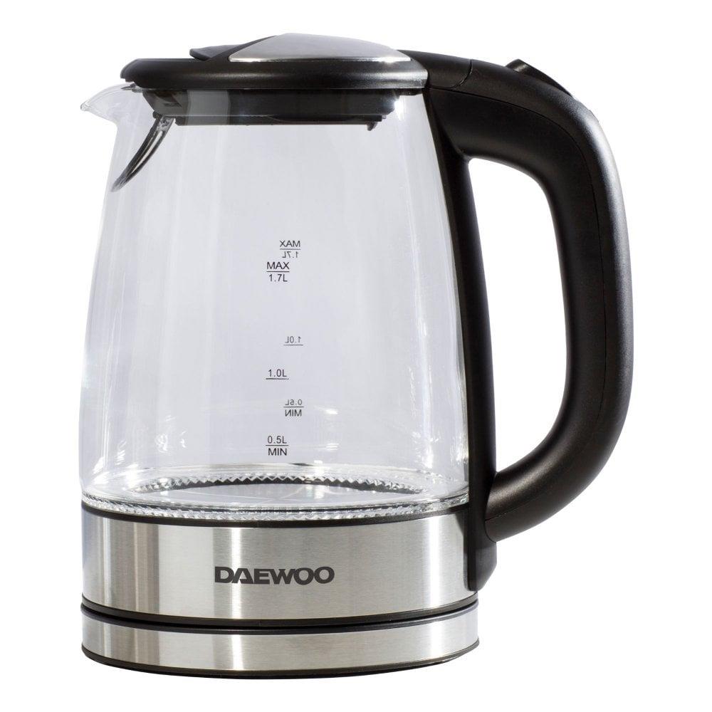 Daewoo Kettle Led Light, 1.7Lit, 2200Watts, Stainless Steel