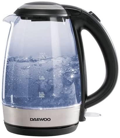 Daewoo Kettle Led Light, 1.7Lit, 2200Watts, Stainless Steel