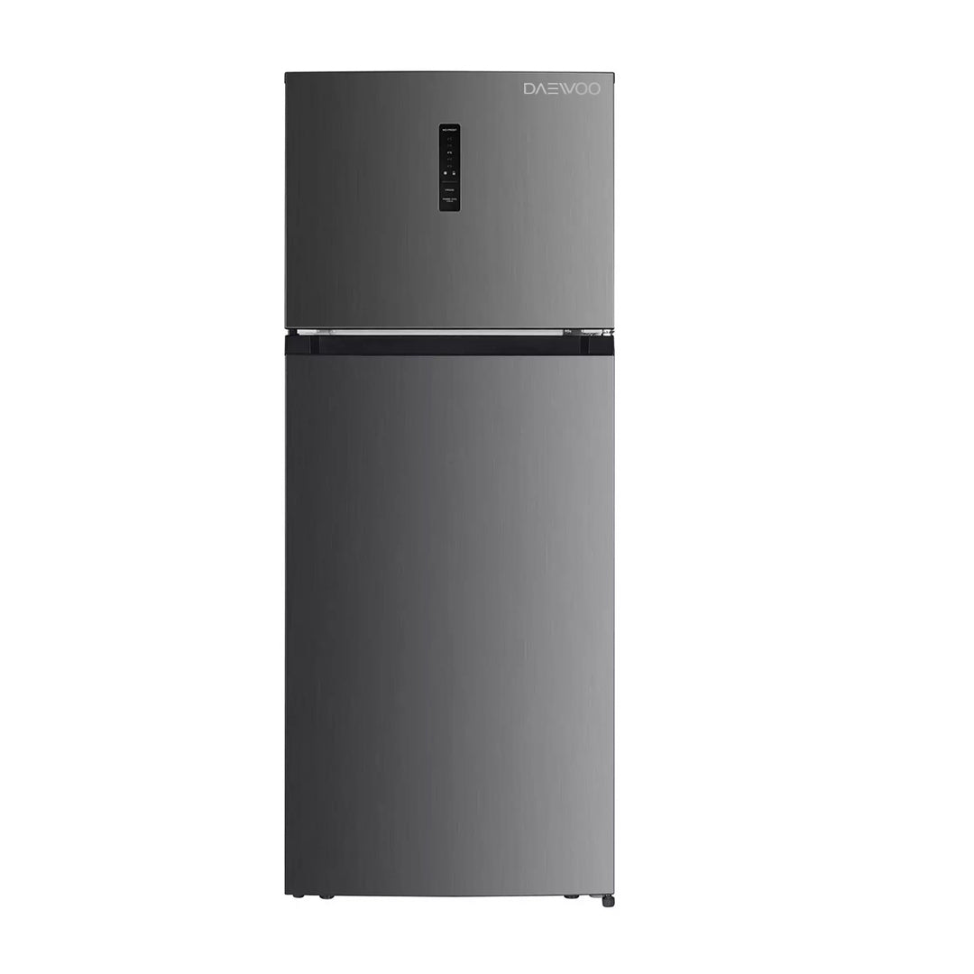 Daewoo Refrigerator Two Door, 465 Lit, Inverter Compressor, Digital, Stainless Steel