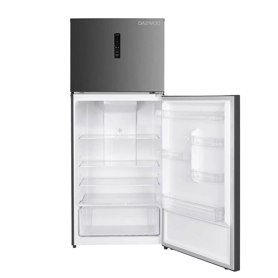 Daewoo Refrigerator Two Door, 465 Lit, Inverter Compressor, Digital, Stainless Steel