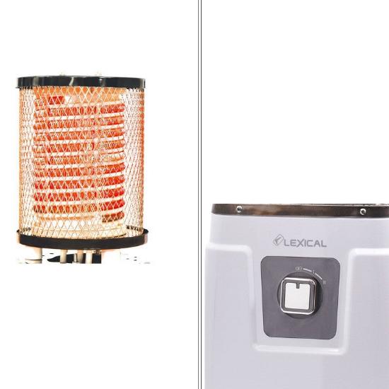 Lexical Ceramic Heater Electricity, 2000Watts, Safety System, White Lexical Ceramic Heater Electricity, 2000Watts, Safety System, White