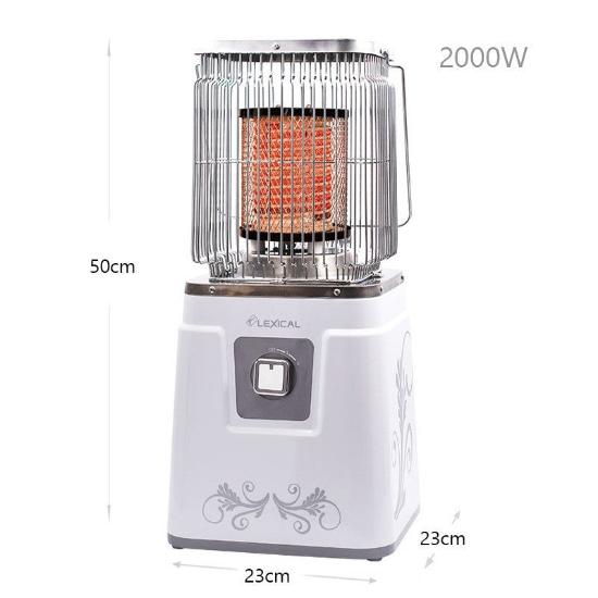 Lexical Ceramic Heater Electricity, 2000Watts, Safety System, White Lexical Ceramic Heater Electricity, 2000Watts, Safety System, White