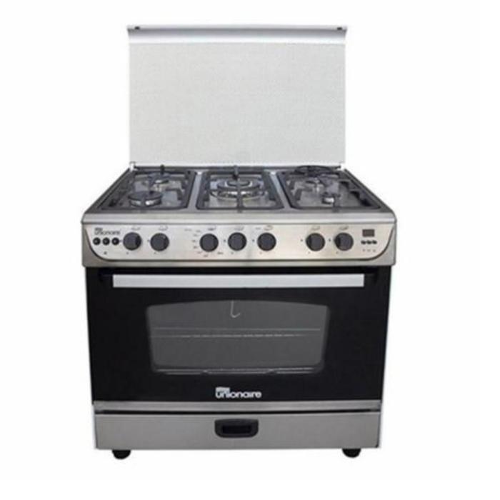 C9970SS/Unionair Gas Cookers 90 cm full option / Stainless / Full Safety/Cast Iron/Digital with Fan