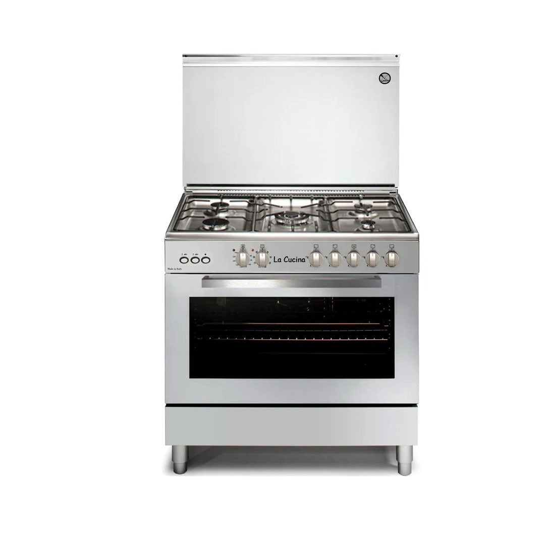 LA-6090FSGE\L/LaCucina Gas Cookers 90x60 cm / Full Safety  / Stainless/ Made in Italy 90x