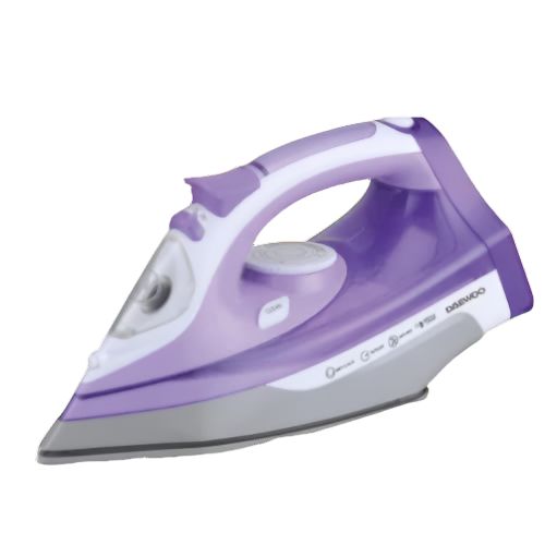 Daewoo Electric Iron Tefal Soleplate, 1800Watts, Purple