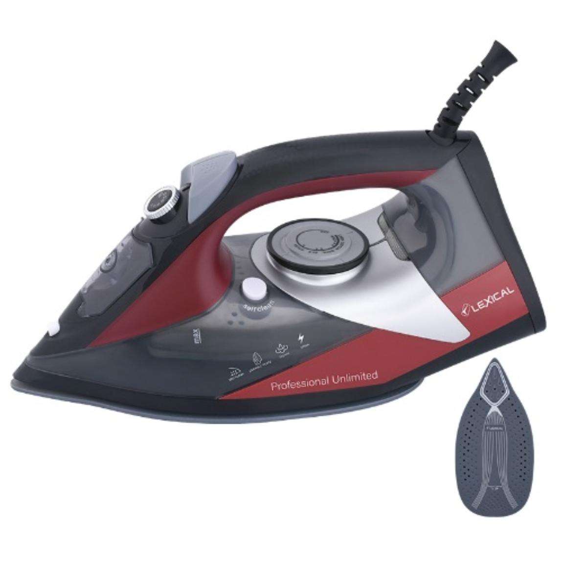 Lexical Steam Iron, 2200Watts, Black