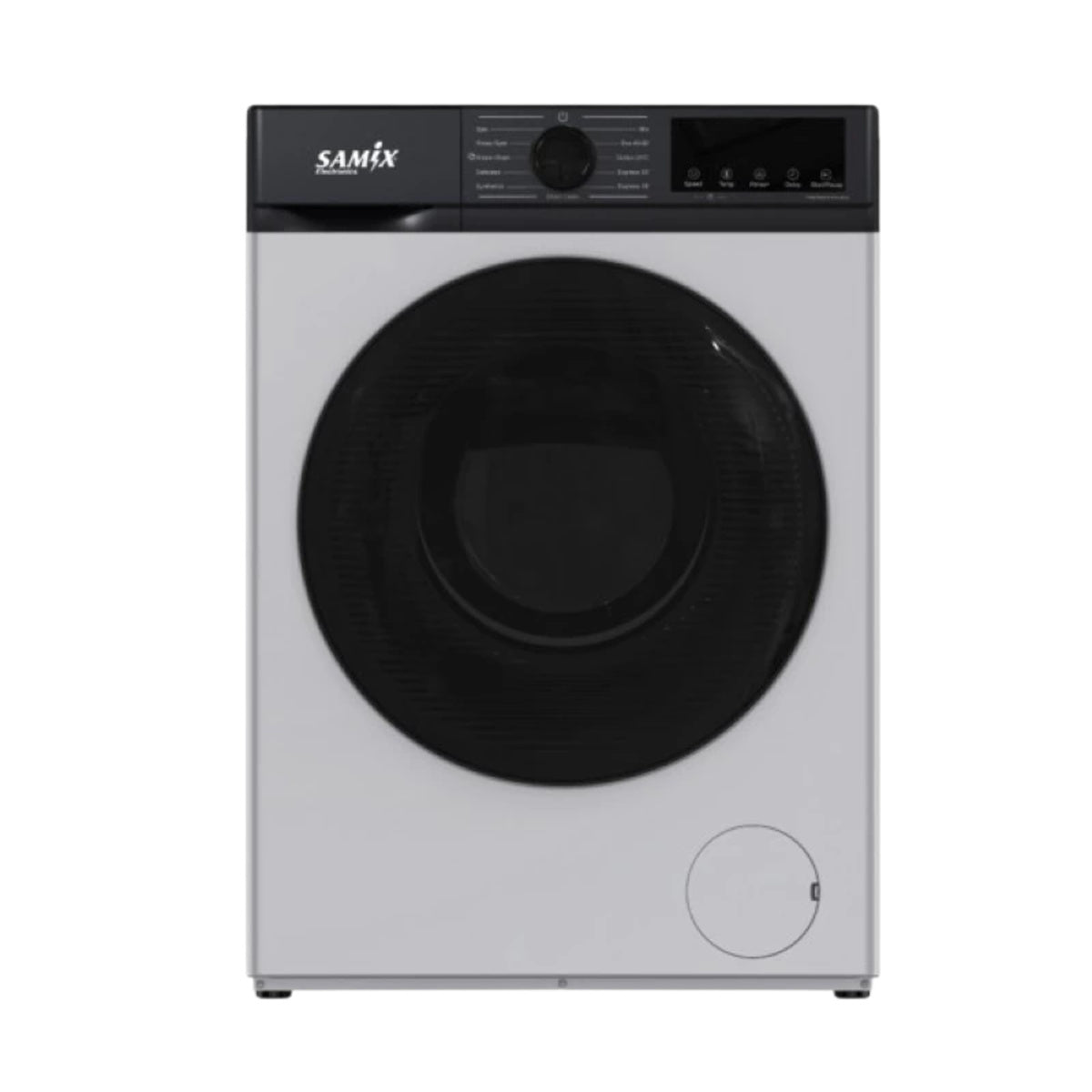 Samix Front Load Washing Machine A+++ 12KG 1400RPM Silver SNK-WM12KGS